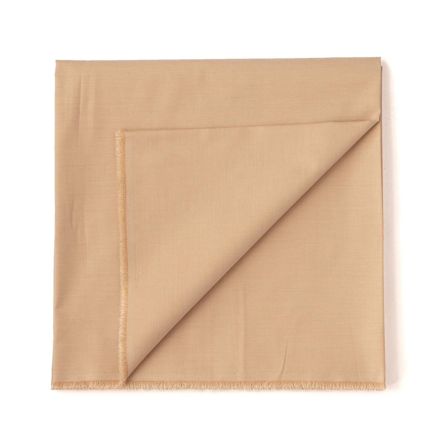Fabric Pandit Cut Piece (CUT PIECE) Beige Textured Cotton Fabric (Width 58 inch)