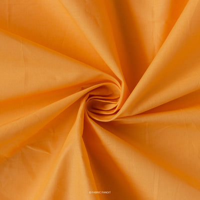 Fabric Pandit Cut Piece (CUT PIECE) Buttercup Yellow Color Pure Cotton Cambric Fabric (Width 40 Inches)