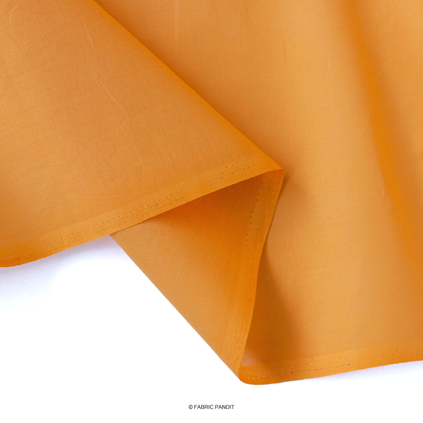 Fabric Pandit Cut Piece (CUT PIECE) Buttercup Yellow Color Pure Cotton Cambric Fabric (Width 40 Inches)