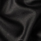 Fabric Pandit Cut Piece (Cut Piece) Carbon Black Plain Premium 60 Lea Pure Linen Fabric (Width 58 inch)
