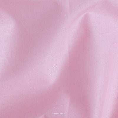 Fabric Pandit Cut Piece (CUT PIECE) Crystal Pink Color Pure Cotton Cambric Fabric (Width 42 Inches)