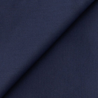 Fabric Pandit Cut Piece (CUT PIECE) English Blue Cotton Poplin Men's Shirt Fabric (Width 58 inch)