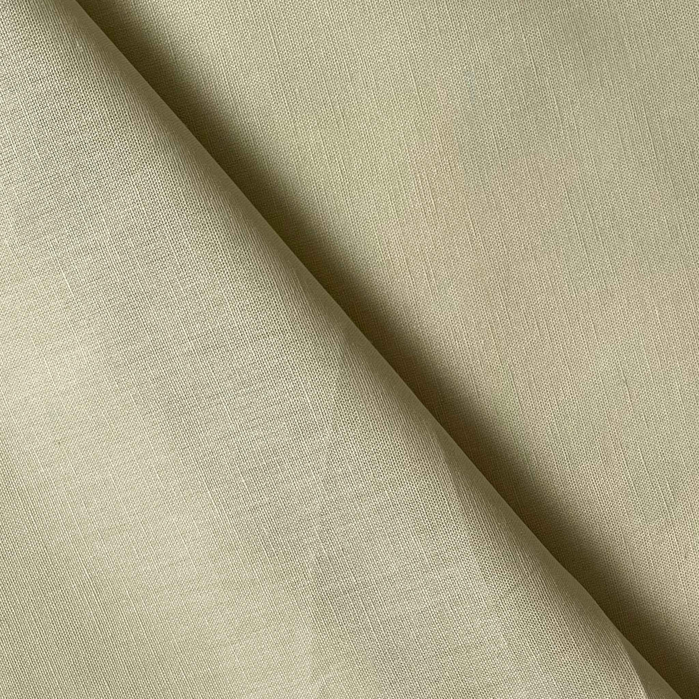 Fabric Pandit Cut Piece (CUT PIECE) English Green Color Pure Cotton Linen Fabric (Width 58 Inches)