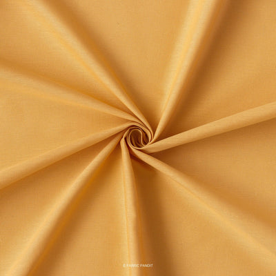 Fabric Pandit Cut Piece (CUT PIECE) Golden Sand Color Pure Cotton Linen Fabric (Width 58 Inches)