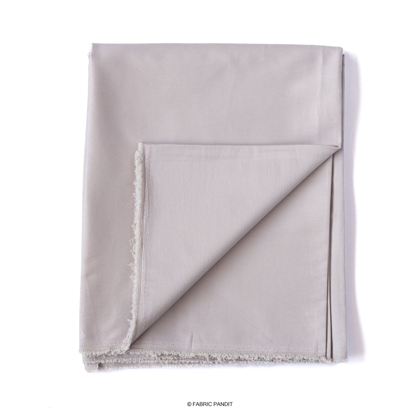 Fabric Pandit Cut Piece (CUT PIECE) Harbor Grey Pure Cotton Lycra Stretch Men's Shirt Fabric (Width 54 inch)