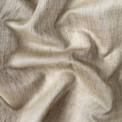 Fabric Pandit Cut Piece (CUT PIECE) Light Grey Blended Silk Linen Fabric (Width 44 Inches)