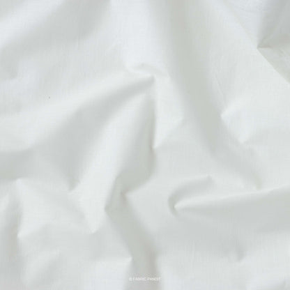 Fabric Pandit Cut Piece (CUT PIECE) Off-White Pure Cotton Cambric Fabric (Width 44 Inches)