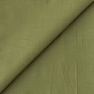 Fabric Pandit Cut Piece (CUT PIECE) Olive Green Textured Cotton Fabric (Width 58 inch)
