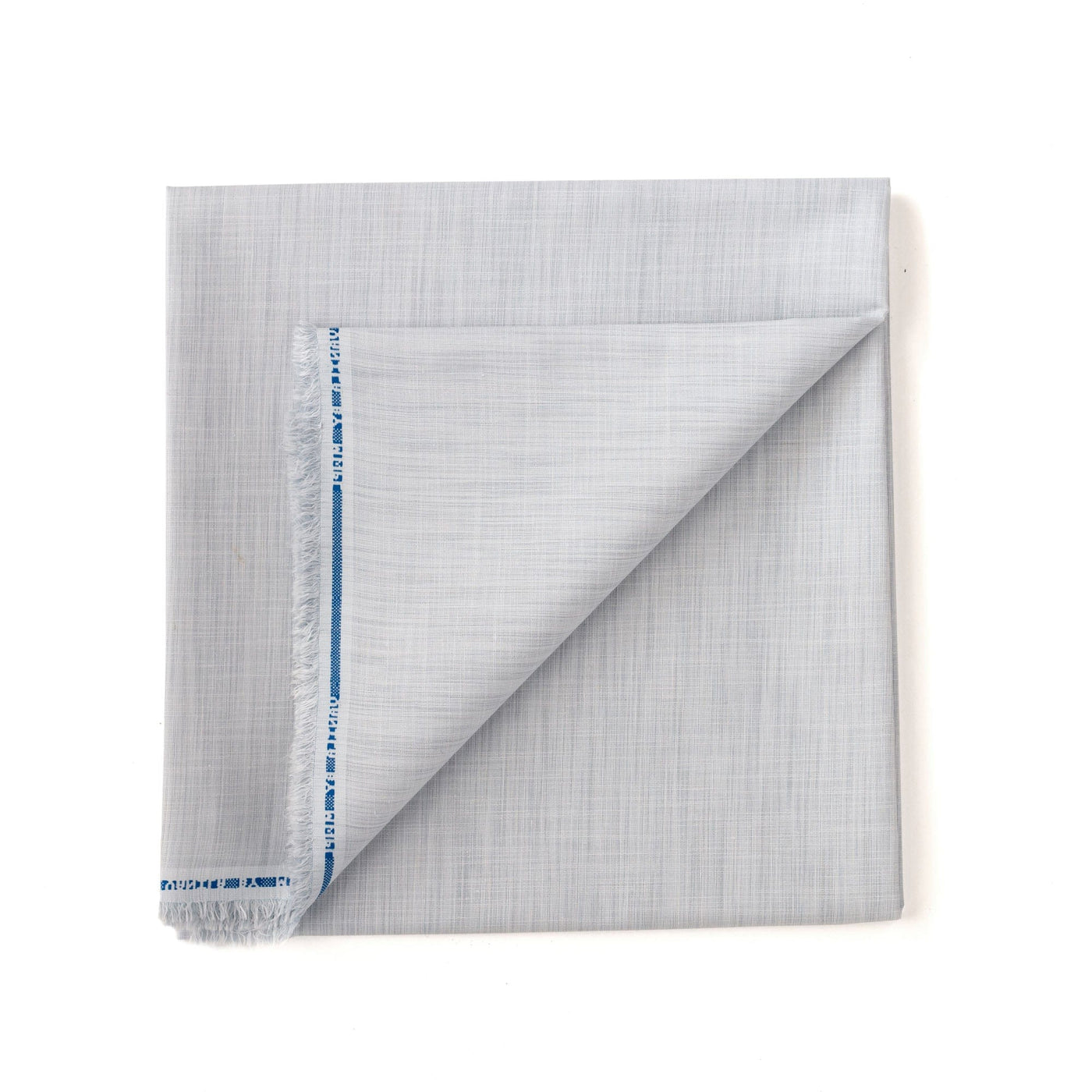 Fabric Pandit Cut Piece (CUT PIECE) Pastel Grey Cotton Yarn Dyed Slubs Men's Shirt Fabric (Width 58 inch)