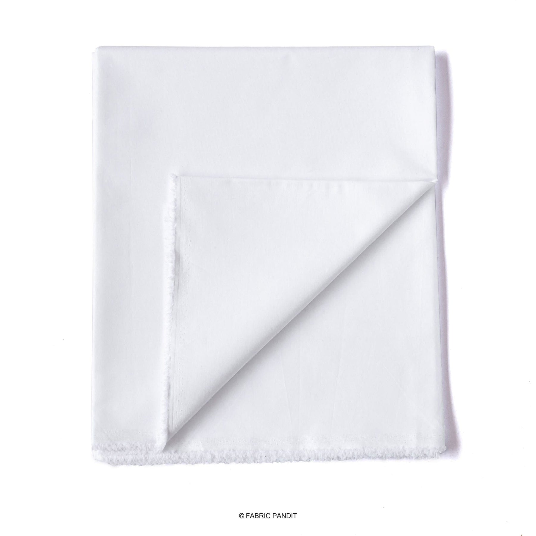 White Dyeable Pure Cotton Lycra Plain Fabric (Width 45 Inches, 155 Gms –  Fabric Pandit