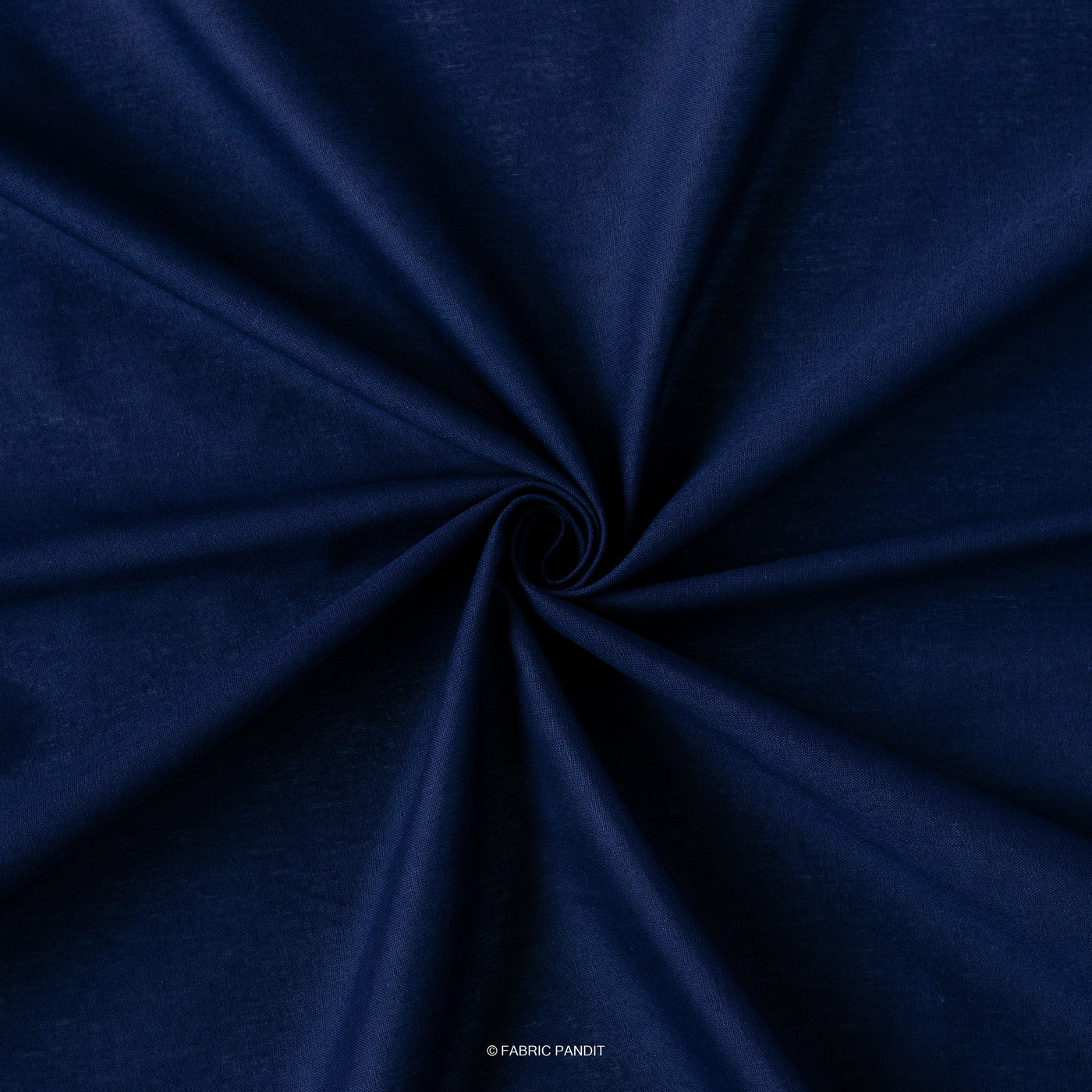 Fabric Pandit Cut Piece (CUT PIECE) Royal Blue Color Pure Cotton Linen Fabric (Width 42 Inches)