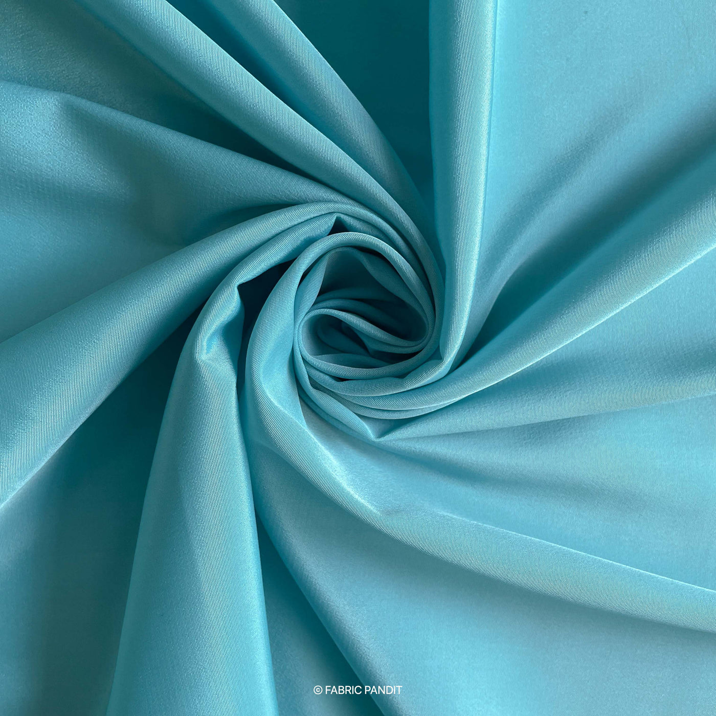 Sapphire Blue Premium French Crepe Fabric (Width 44 inches)