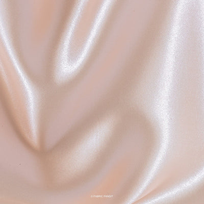 Fabric Pandit Cut Piece (CUT PIECE) Shiny Peach Plain Premium Ultra Satin Fabric (Width 44 Inches)