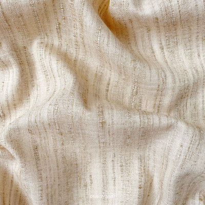 Fabric Pandit Cut Piece (CUT PIECE) Soft Beige Color Bhagalpuri Woven Cotton Slub Kurta Fabric (Width 58 Inches)