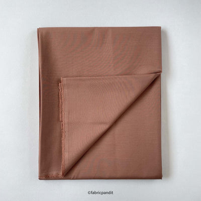 Fabric Pandit Cut Piece (CUT PIECE) Soft Brown Cotton Fabric (Width 58 Inch)