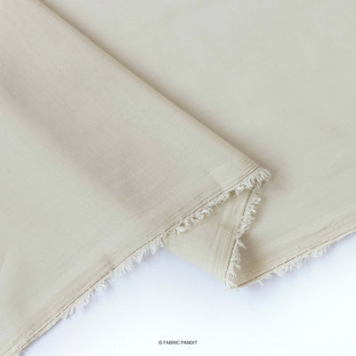 Fabric Pandit Cut Piece (CUT PIECE) Soft Fern Plain Soft Poly Muslin Fabric (Width 44 Inches)