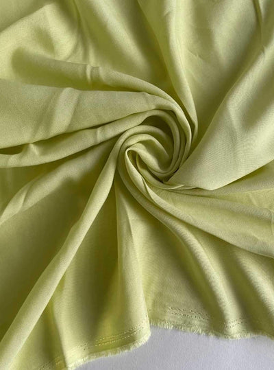 Fabric Pandit Cut Piece (CUT PIECE) Tea Green Color Pure Rayon Fabric
