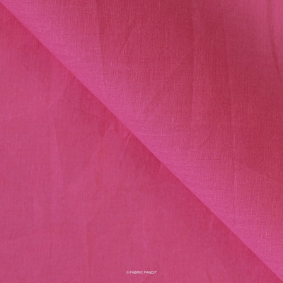 Fabric Pandit Cut Piece (CUT PIECE) Watermelon Color Pure Cotton Cambric Fabric (Width 40 Inches)