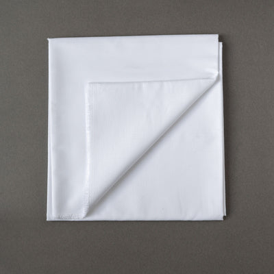 Fabric Pandit Cut Piece (CUT PIECE) White Wave Pattern Cotton Satin Dobby Luxury Fabric (Width 58 inch)