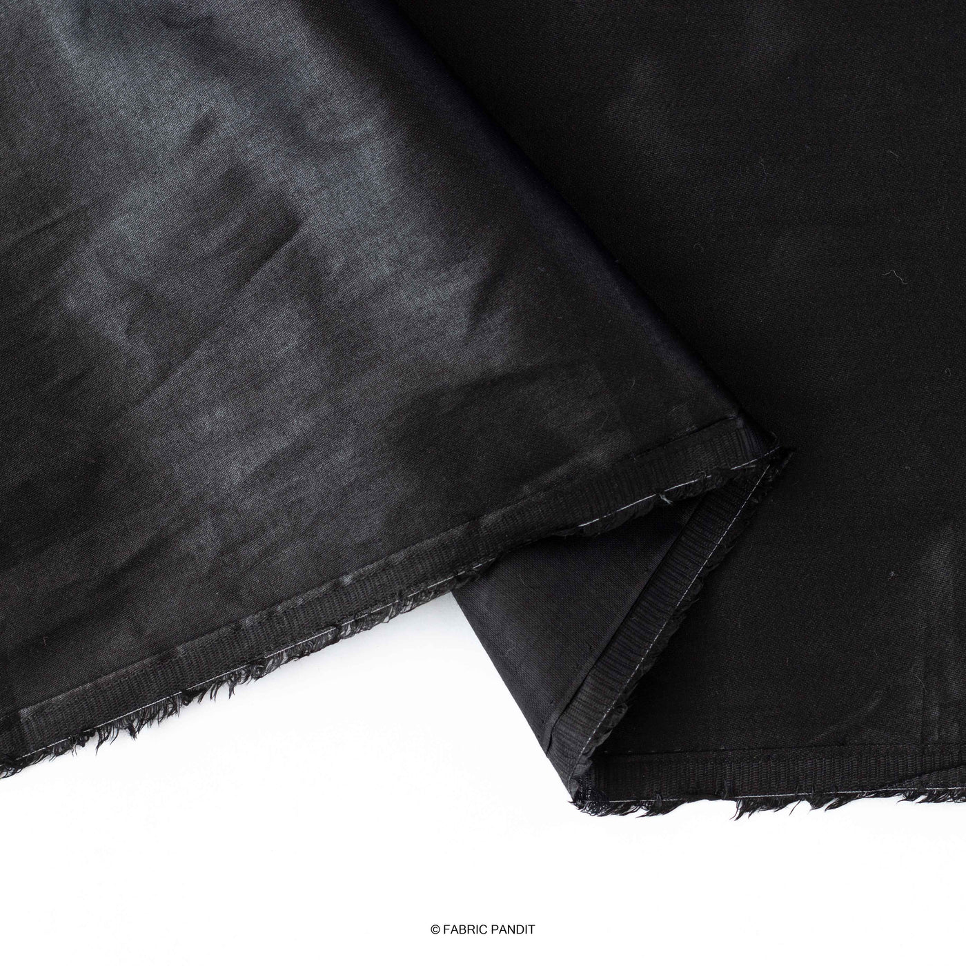 Black Plain Cotton Flex Fabric – Fabcurate