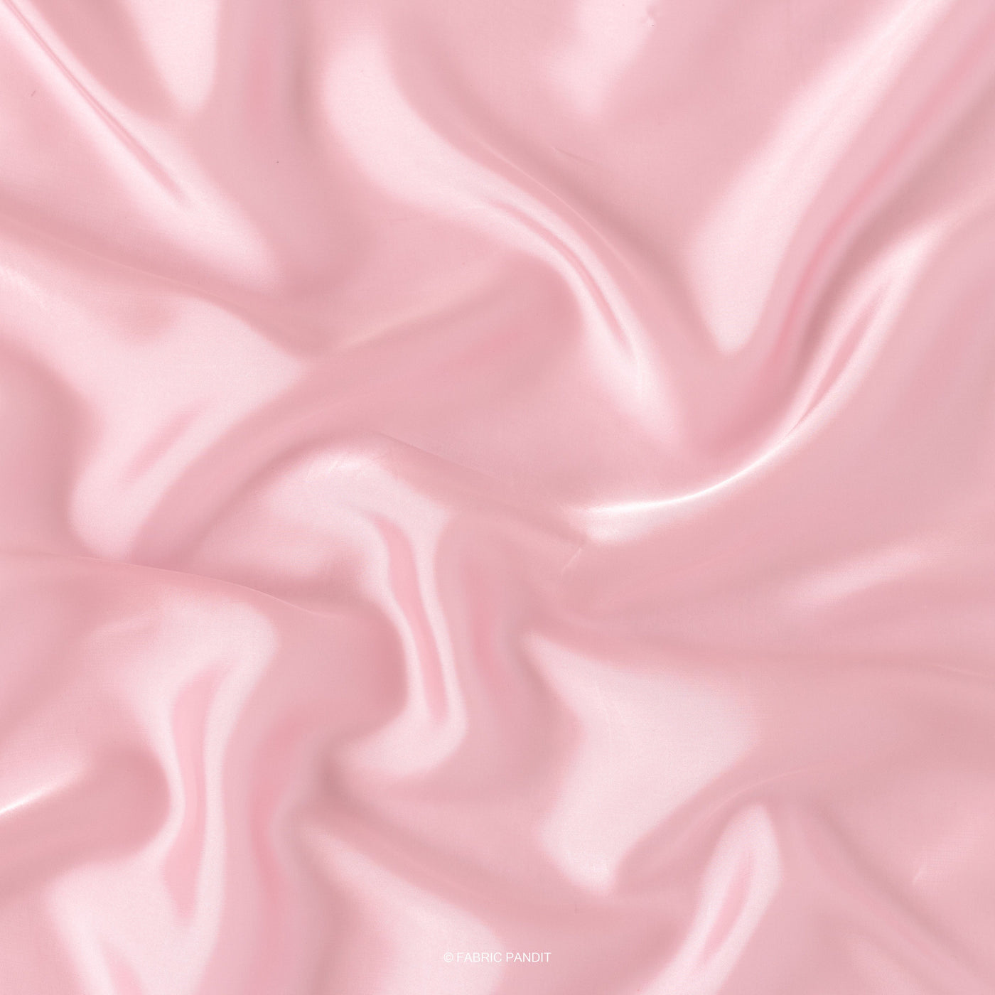 Fabric Pandit Fabric Blush Pink Plain Premium Organza Fabric (Width 44 Inches)