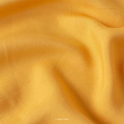 Fabric Pandit Fabric Bold Yellow Color Pure Rayon Fabric