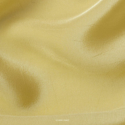 Fabric Pandit Fabric Bright Olive Green Plain Pure Viscose Natural Crepe Fabric (Width 44 Inches)