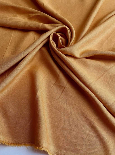 Fabric Pandit Fabric Canvas Brown Colour Pure Rayon Fabric