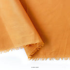 Fabric Pandit Fabric Carrot Orange Color Plain Cotton Satin Fabric (Width 42 Inches)