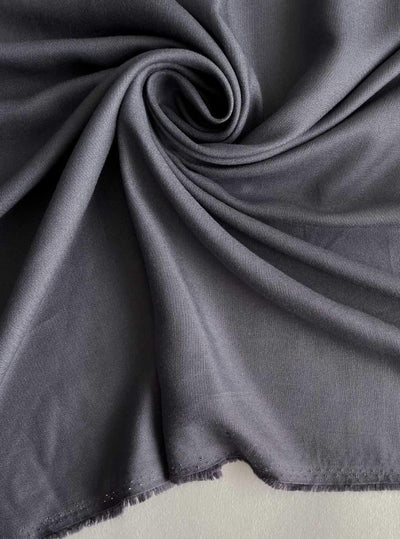 Fabric Pandit Fabric Charcoal Grey Color Pure Rayon Fabric