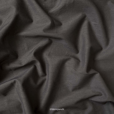 Fabric Pandit Fabric Dark Grey Color Pure Cotton Cambric Fabric (Width 42 Inches)