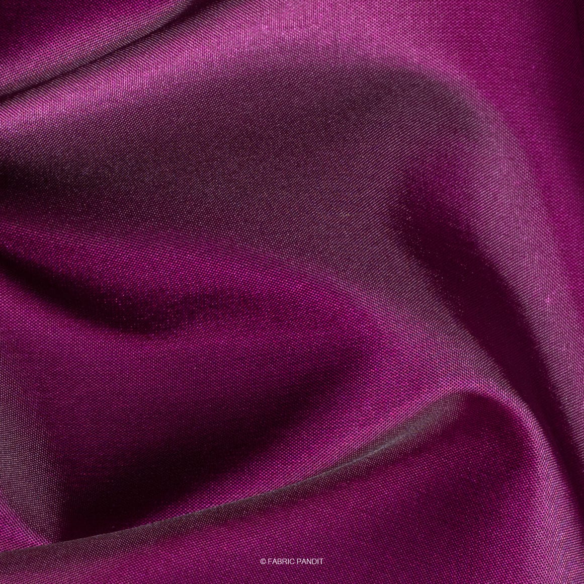 Dark Magenta Colour Plain Dupion Silk Fabric