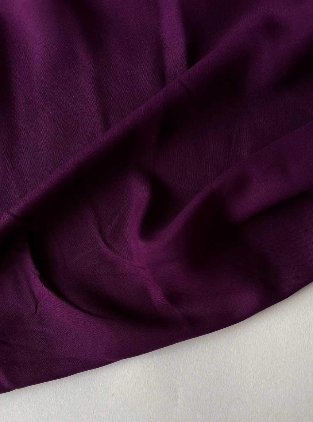 Fabric Pandit Fabric Dark Purple Color Pure Rayon Fabric