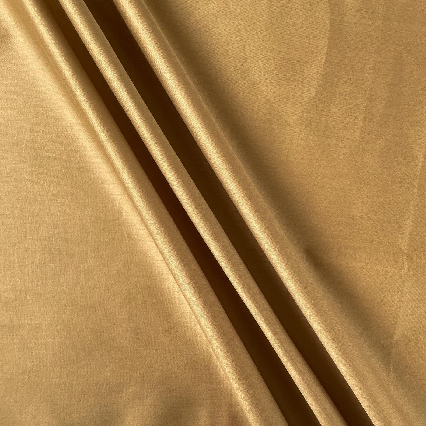 Fabric Pandit Fabric Dusty Brown Plain Cotton Satin Fabric (Width 42 Inches)