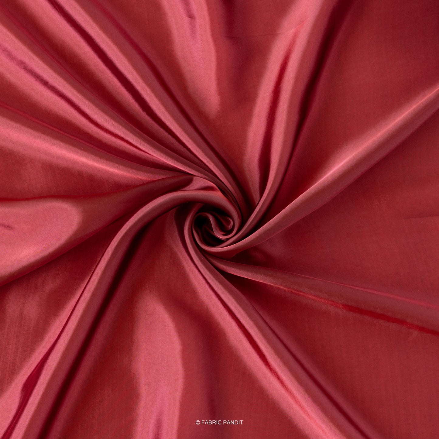 Fabric Pandit Fabric Dusty Maroon Plain Premium Organza Fabric (Width 44 Inches)