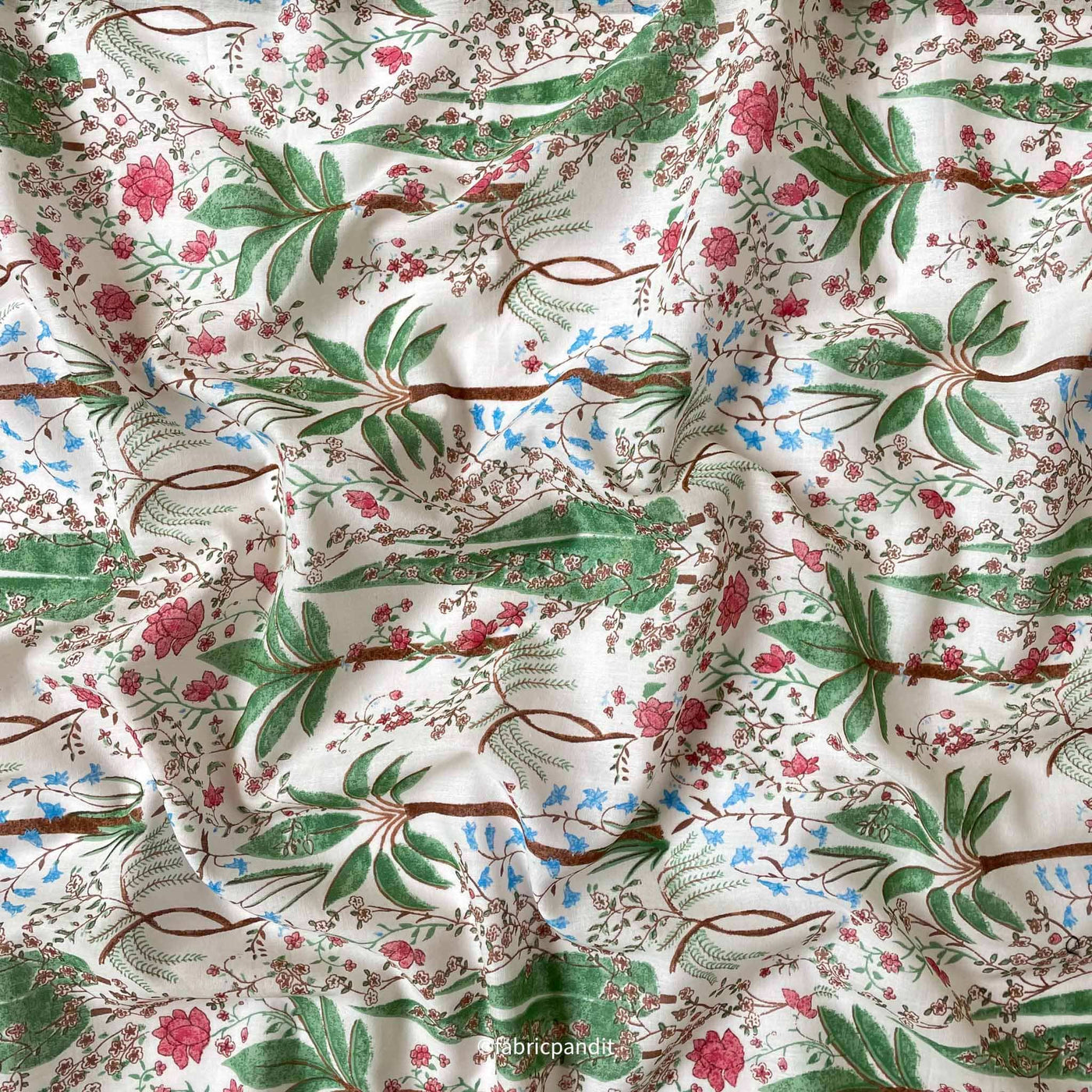 Organic Cotton Printed Fabric by Oasis International, Made in India