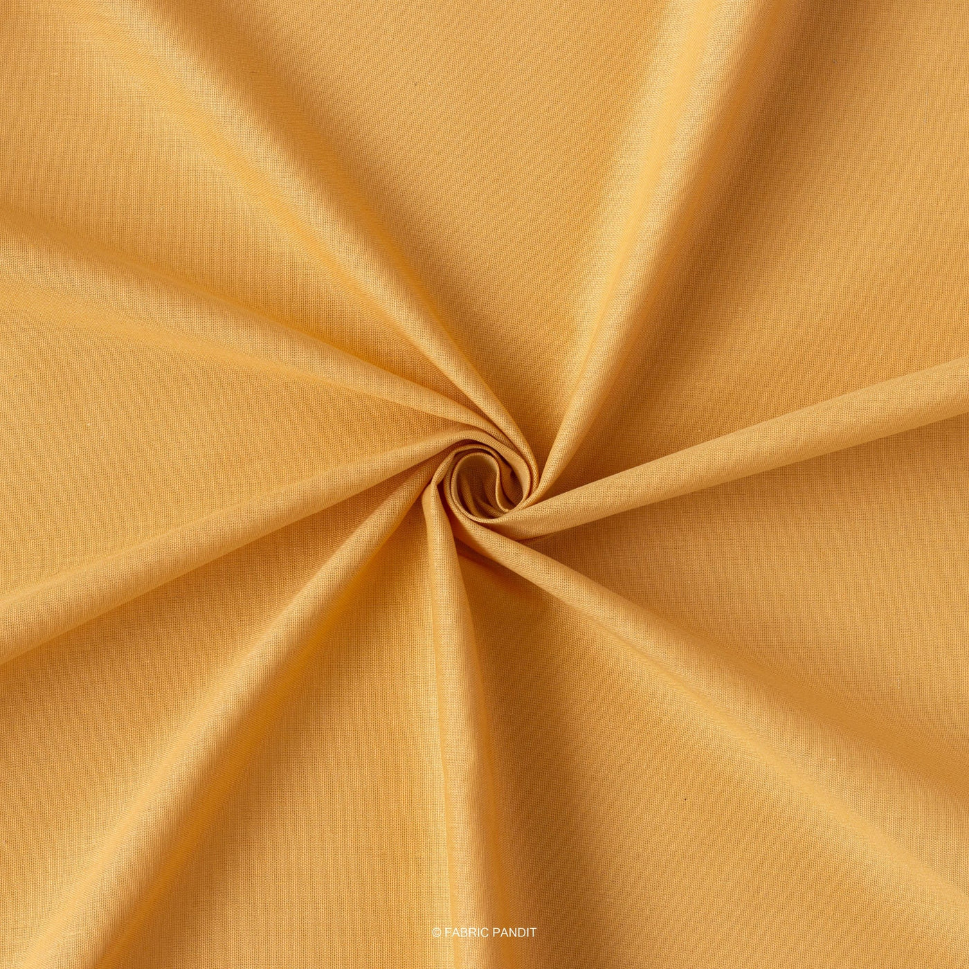 Fabric Pandit Fabric Golden Sand Color Pure Cotton Linen Fabric (Width - 58 Inches)