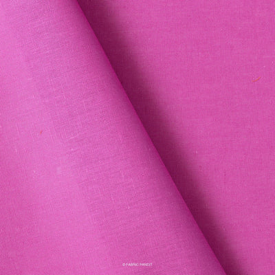 Fabric Pandit Fabric Hot Pink Color Pure Cotton Linen Fabric