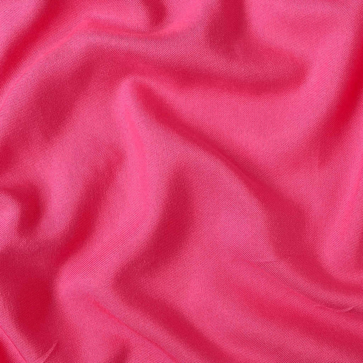 Fabric Pandit Fabric Hot Pink Color Pure Rayon Fabric (Width 42 Inches)
