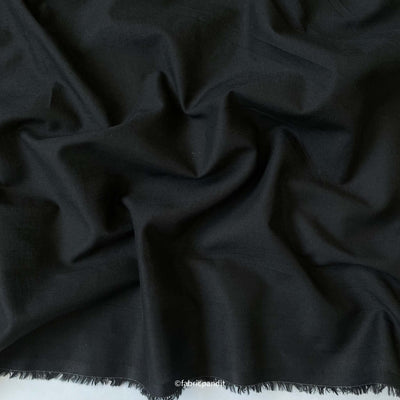 Fabric Pandit Fabric Jade Black Color Pure Cotton Cambric Fabric (Width 42 Inches)