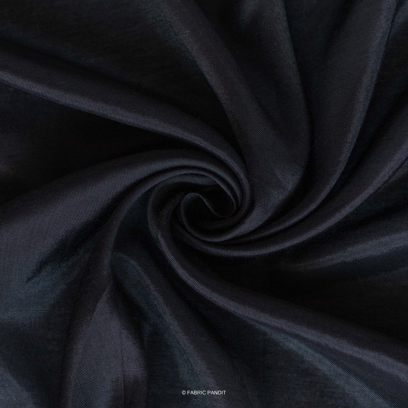 Fabric Pandit Fabric Jade Black Color Viscose Shantoon Fabric (Width 44 Inches)
