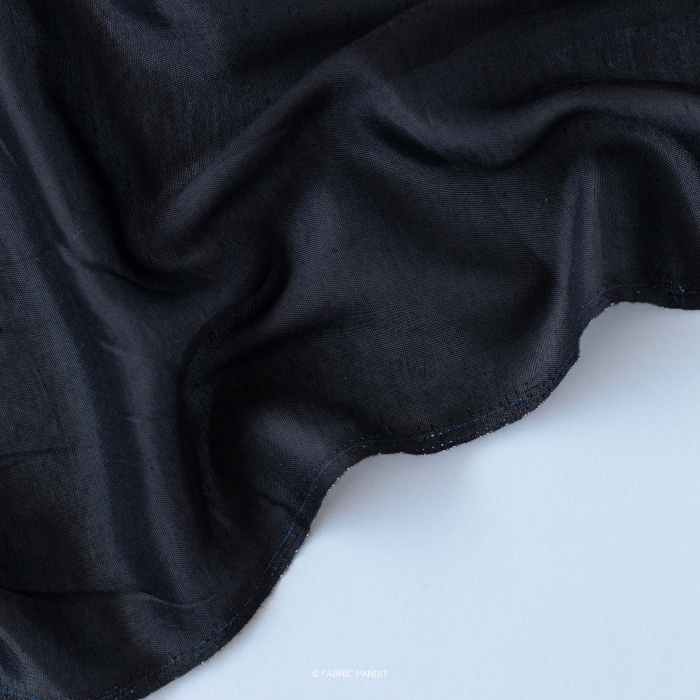 Fabric Pandit Fabric Jade Black Color Viscose Shantoon Fabric (Width 44 Inches)