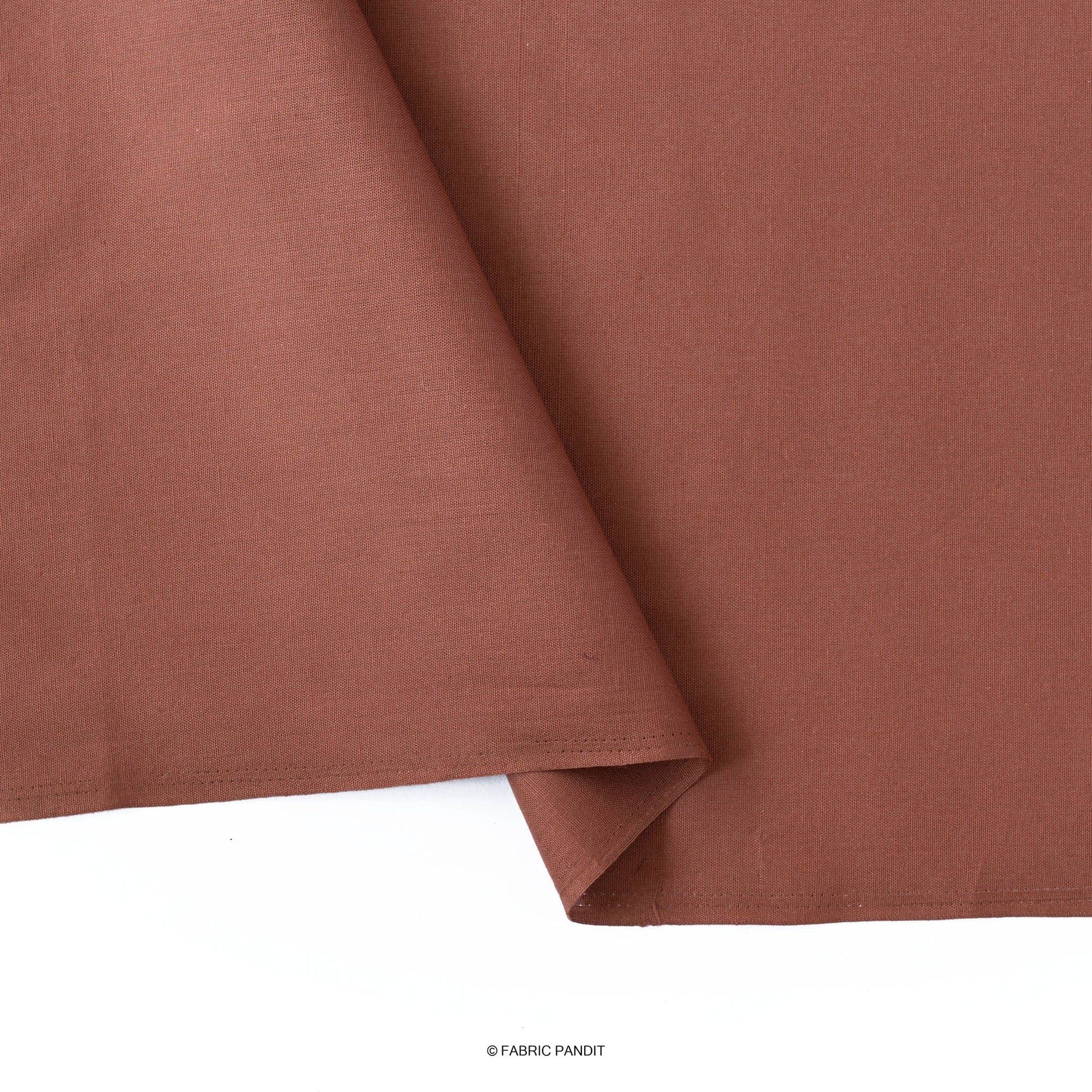 Fabric Pandit Fabric Leather Color Pure Cotton Linen Fabric