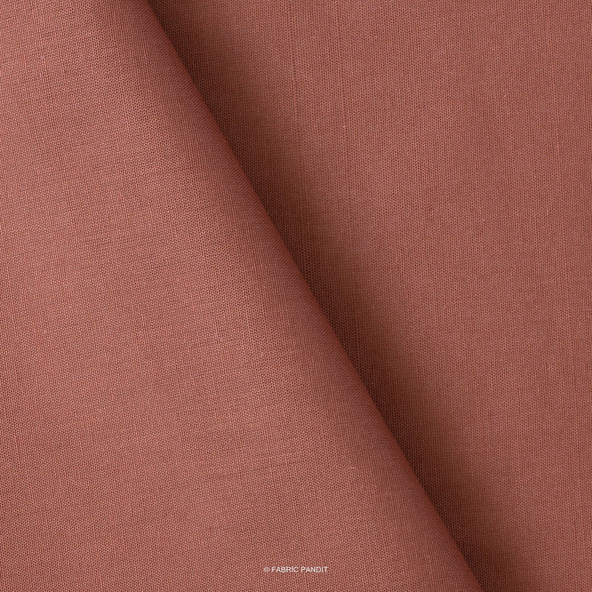 Fabric Pandit Fabric Leather Color Pure Cotton Linen Fabric