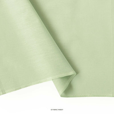 Fabric Pandit Fabric Light Aquamarine Color Pure Cotton Linen Fabric