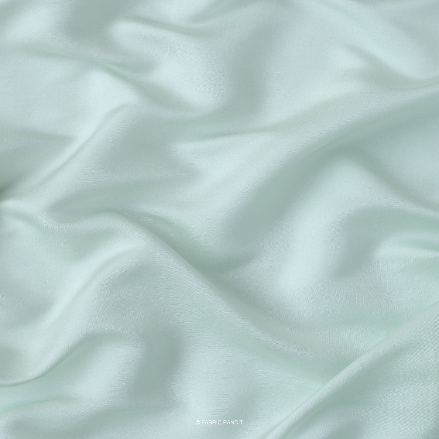 Fabric Pandit Fabric Light Aquamarine Plain Premium Tussar Silk Fabric