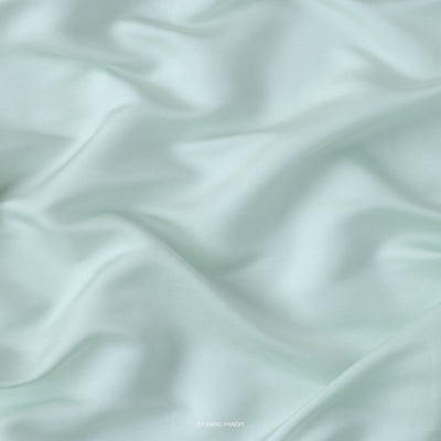 Fabric Pandit Fabric Light Aquamarine Plain Premium Tussar Silk Fabric