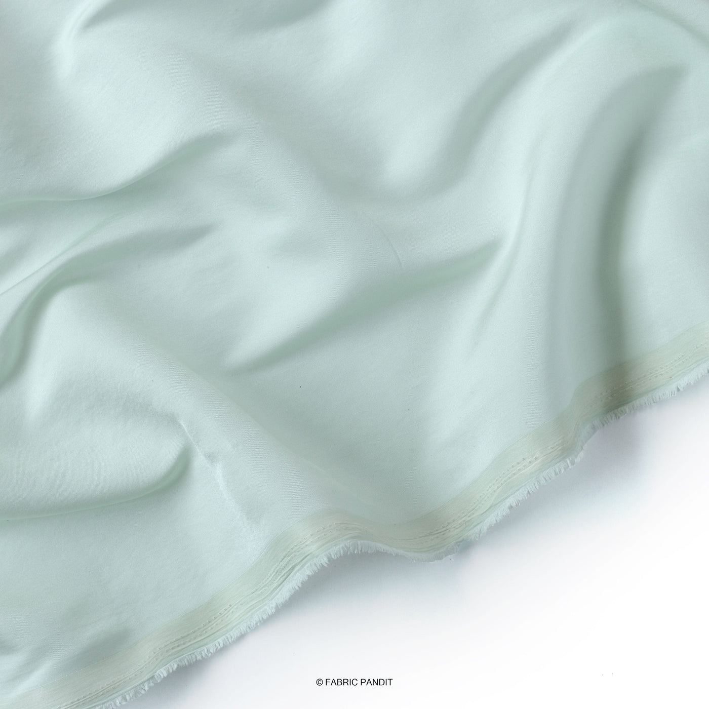Fabric Pandit Fabric Light Aquamarine Plain Premium Tussar Silk Fabric