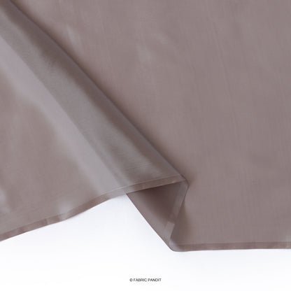 Fabric Pandit Fabric Light Grey Premium Organza Fabric (Width 44 Inches)