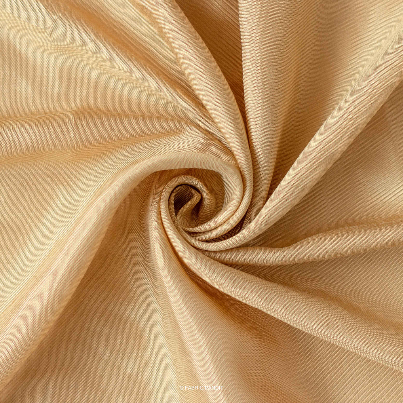 Fabric Pandit Fabric Light Ocher Color Viscose Shantoon Fabric (Width 44 Inches)